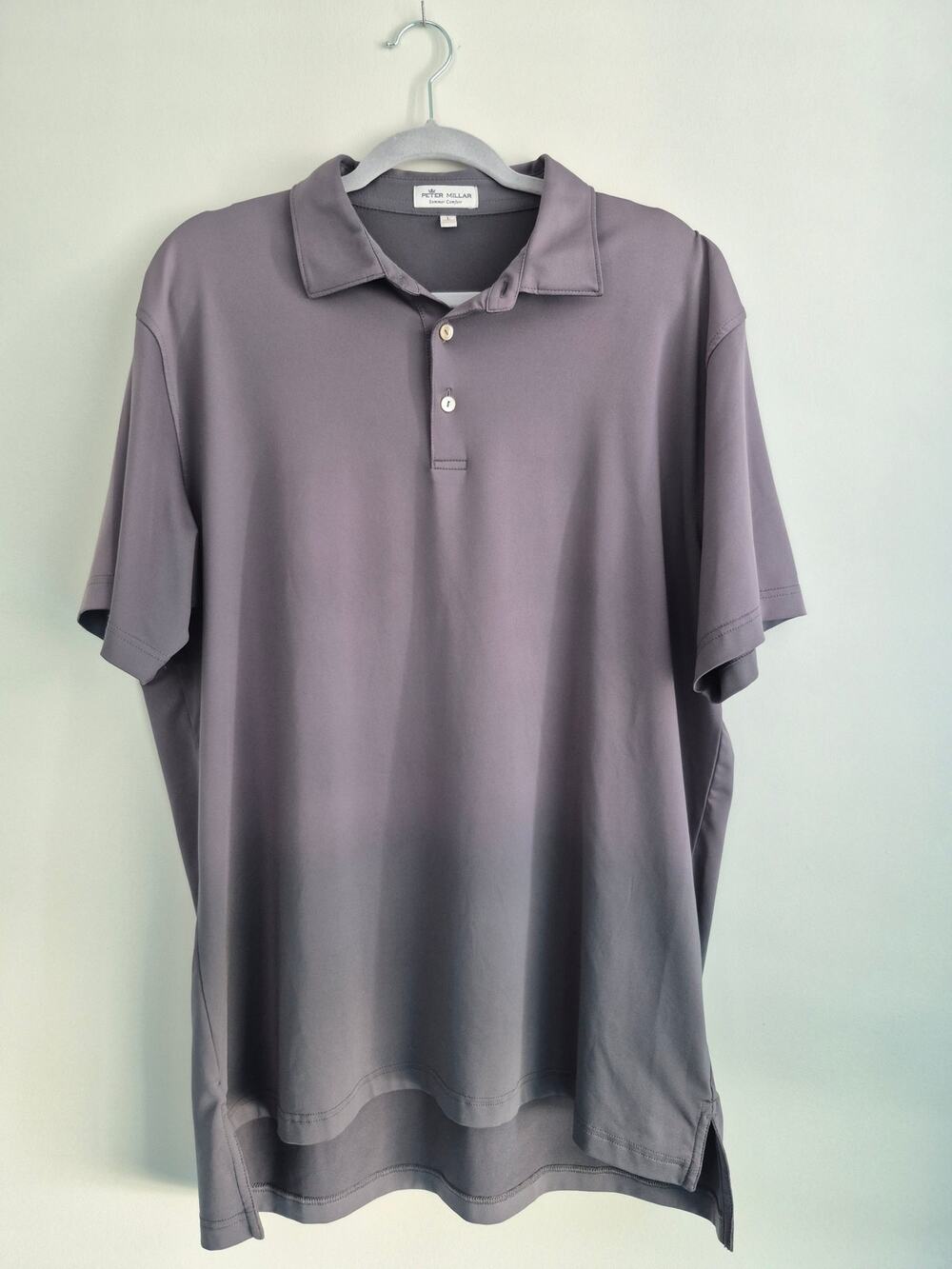 Peter Millar Summer Comfort Polo – Gray – Size L